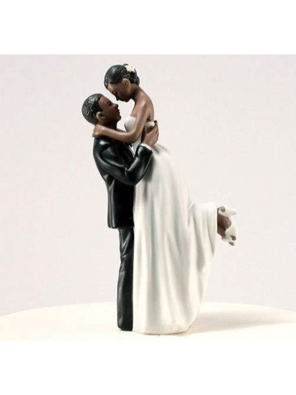 Wedding Cake Topper True Romance Couple Weddingstar Dark Skin - Picture 2 of 2